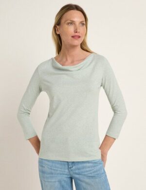 LANIUS Wasserfallshirt (OCS) aus Hanf und Bio-Baumwolle