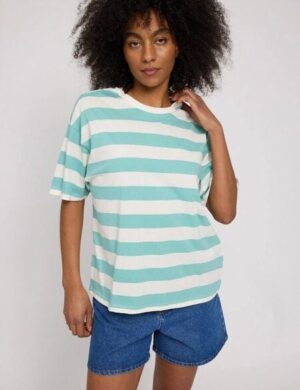Mazine Bold Striped T-Shirt für Frauen – aus Biobaumwolle