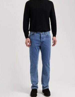 MUD Jeans Herren Jeans Bootcut Leo – Stone Vintage