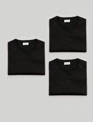 SANVT Das Perfekte T-Shirt – Schwarz (3 Pack)