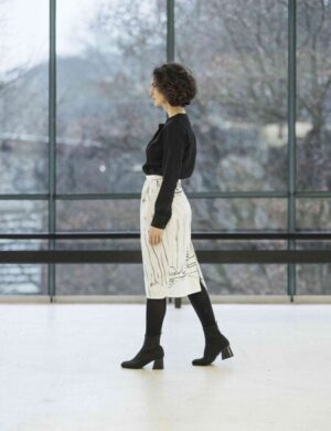 Sophia Schneider-Esleben Rock Maria Snow – Pencilskirt Damenrock aus Bio-Baumwolle