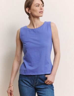 TRANQUILLO Jerseytop Junaa Slub Jersey mit Rücken-Schlitz (1020001)