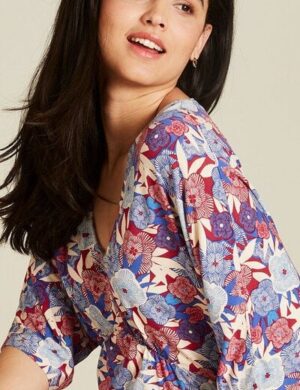 TRANQUILLO Midikleid aus EcoVero Viskose (S25E151)