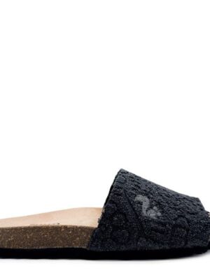 Vegane thies ® Eco Bio Terry Slide Sandale aus Bio-Baumwolle Frottee