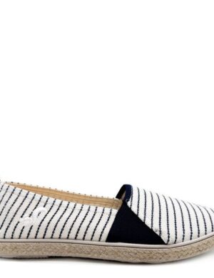 Veganer thies ® Mallorca Organic Cotton Espadrille navy stripe aus Biobaumwolle