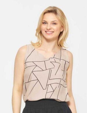 WiDDA berlin Beige Sommerbluse VAU aus ECOVERO® Viskose