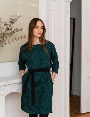 WiDDA berlin Kleid PURA petrol aus ECOVERO®