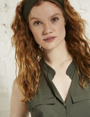 Wunderwerk Damen Bluse aus Lyocell (TENCEL) TENCEL utility blouse top