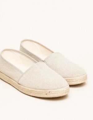 Gottstein Camping Linen-Espadrille aus GRS zertifizierten Leinen für Damen – Nachhaltiger Sommerschuh mit Gummisohle
