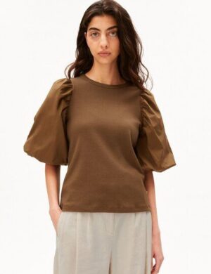 ARMEDANGELS PUFF SLEEVE Damen T-Shirt aus Bio-Baumwoll Mix