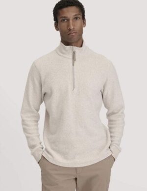 hessnatur Fleece Troyer Relaxed aus reiner Bio-Baumwolle