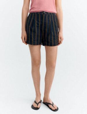 thinking mu Damen Shorts – Nar Shorts Seersucker – aus Baumwolle