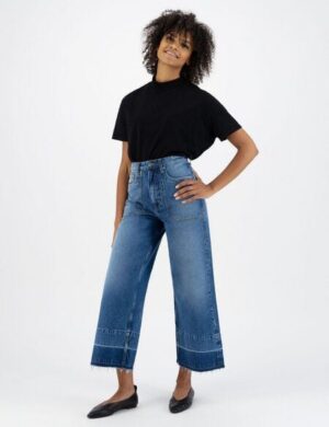 MUD Jeans Jeans – Sara Works Cropped – aus recycelter Baumwolle