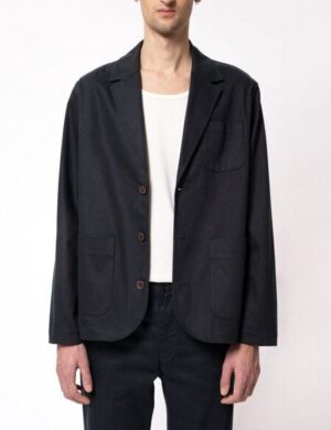 Nudie Jeans Bequemer Blazer – Abraham Jacket – aus Baumwolle (bio)
