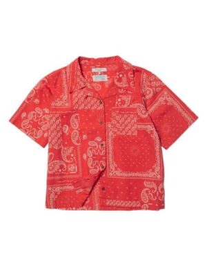 Nudie Jeans Lockere Bluse – Moa Bandana – aus Bio-Baumwolle