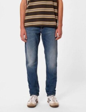Nudie Jeans Straight Fit Jeans Steady Eddie II – Heavy Rain