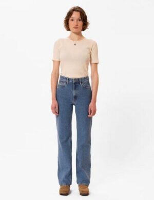 Nudie Jeans Wide Leg Jeans Clean Eileen – Casual Blue