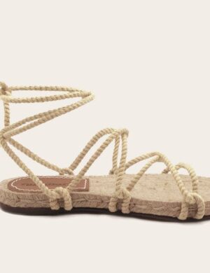 Rarámuri Natürliche Yute-Sandalen mit austauschbaren Bändern – Cruz Vegan