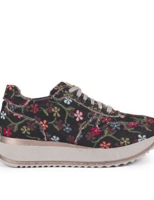 Risorse Future Asia Damensneaker Blümchen Black