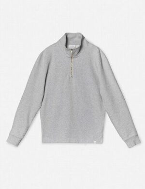 SANVT Das Half Zip Sweatshirt – Grau Meliert