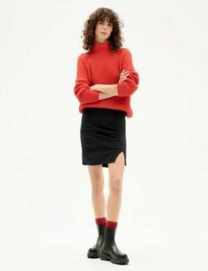 thinking mu Black Lara Skirt