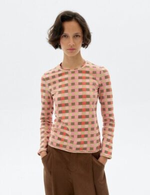 thinking mu Brisa Longsleeve mit geometrischem Muster