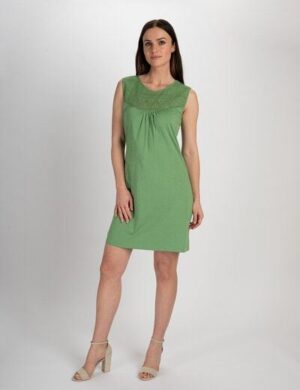 TRANQUILLO Kurzes Kleid mit Spitzendetails (S25X46)