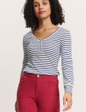 TRANQUILLO Langarm Ringelshirt Silviee aus Tencel (1010006)