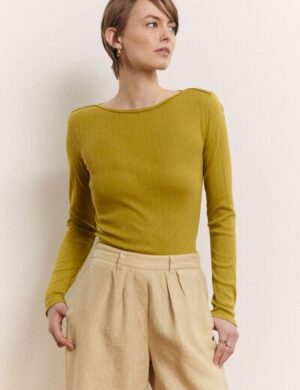 TRANQUILLO Langarm Shirt Coraa mit Herz-Ajour Muster (2010003)