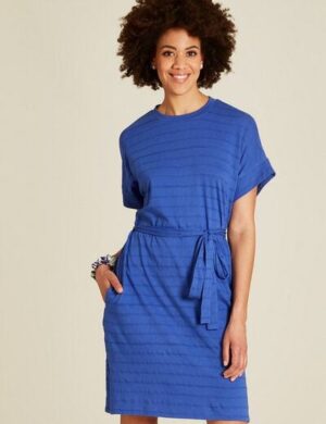 TRANQUILLO Minikleid aus Ajour-Jersey (S25E160)