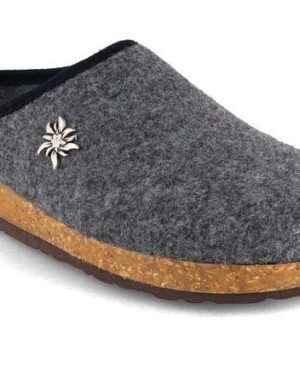 Tuffeln Vegane Damen Hausschuhe mit alpinem Charme und Kork-Latex Fußbett