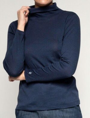 Alma & Lovis Meliertes Rollkragen-Longsleeve