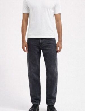 MUD Jeans Herren Jeans Ben Mid Baggy – Black Vintage