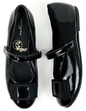 Will’s Vegan Shop Kids Ballerinas Schwarz Mädchen
