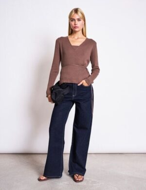 JAN N JUNE Wickelcardigan ZARI aus Strick GOTS