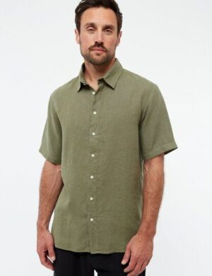 Givn Berlin Kurzarmhemd GBKODA aus Leinen