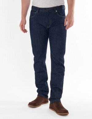 fairjeans dunkelblaue basic Jeans Regular Navy aus Bio-Baumwolle, fair