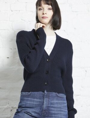 Wunderwerk Rib cardigan cropped