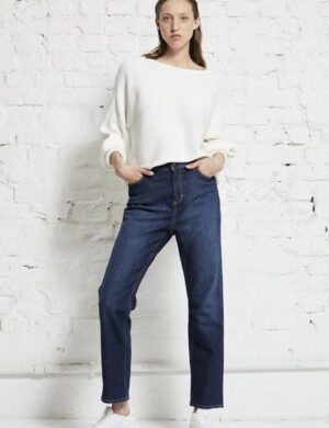 Wunderwerk Damen Pullover aus Bio Baumwolle Boatneck small crossrib