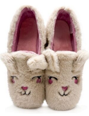 Veganer thies ® Rec Rabbit Closed Slipper aus kuscheligem recyceltem PES