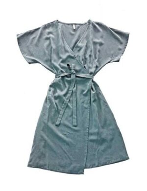 WiDDA berlin Wickelkleid SULA in Teal– feminin, zeitlos & nachhaltig