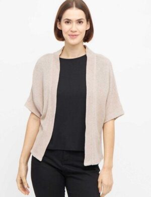 WiDDA berlin Strickcardigan COZY in Beige aus recycelter Baumwolle