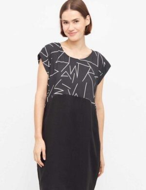 WiDDA berlin Schwarzes Shiftkleid TOO LINES aus TENCEL® und ECOVERO®