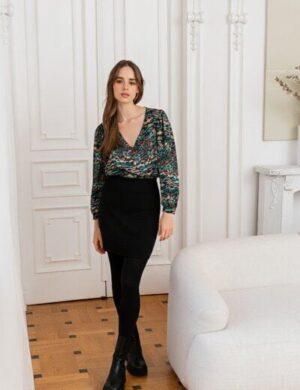 WiDDA berlin Schwarzer Jerseyrock – Rock BASICITA aus Bio-Baumwolle