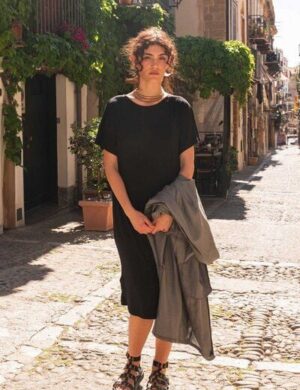 WiDDA berlin rückenfreies Jerseykleid FARLO aus ECOVERO® Jersey