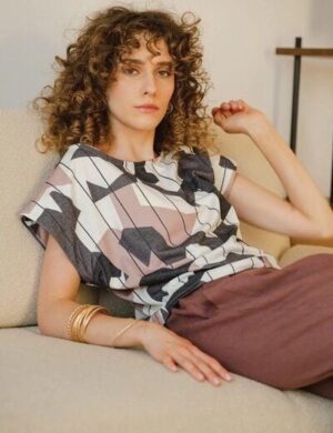 WiDDA berlin Pullunder Shirt CUBI mit grafischem Muster