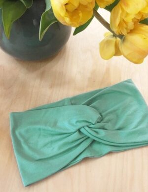 WiDDA berlin Mint blaues Stirnband FIRA aus TENCEL® Modaljersey