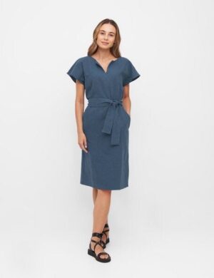 WiDDA berlin Midikleid TONI aus Leinen in zwei Farben