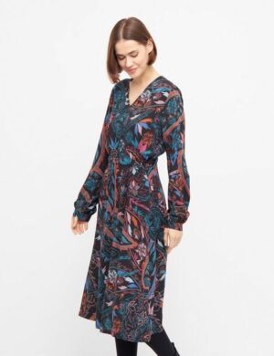 WiDDA berlin Midikleid mit Paisley Muster aus ECOVERO