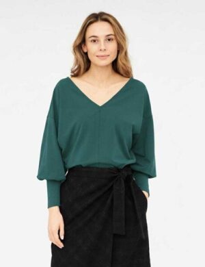 WiDDA berlin Longsleeve AVA Petrol aus Bio-Baumwolle